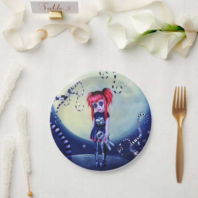 Voodoo Halloween Paper Plate (Wedding)