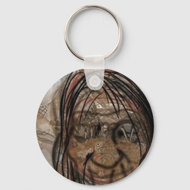 Voodoo Head Key Ring (Front)