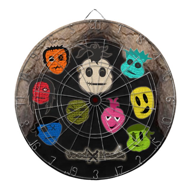 Voodoo Heads ~ Cave Dartboard (Front)