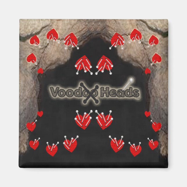 Voodoo Heads ~ Cave Magnet (Front)