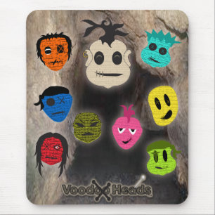 Voodoo Heads ~ Cave Mouse Mat