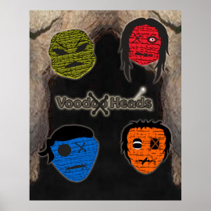 Voodoo Heads ~ Cave Poster