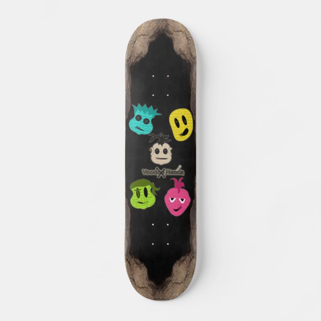 Voodoo Heads ~ Cave Skateboard (Front)