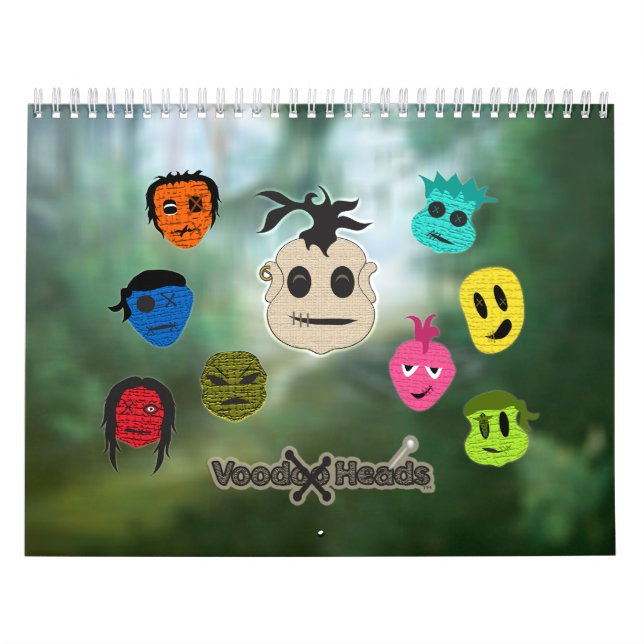 Voodoo Heads ~ Swamp Calendar (Cover)