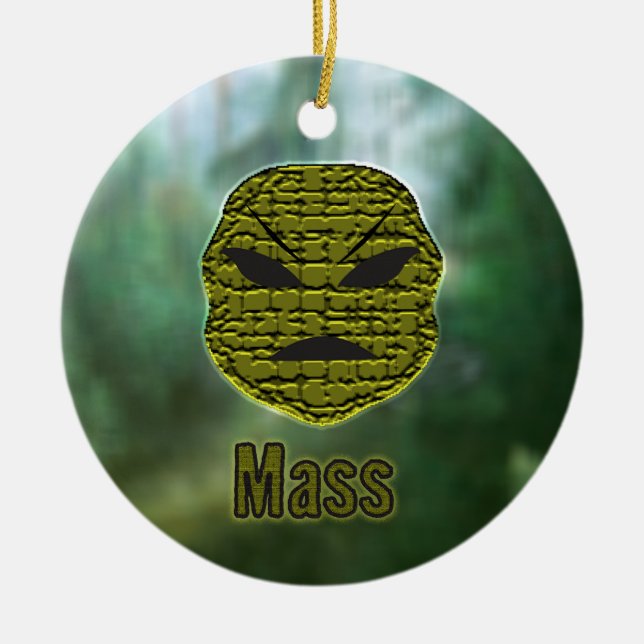 Voodoo Heads ~ Swamp Ceramic Tree Decoration (Front)