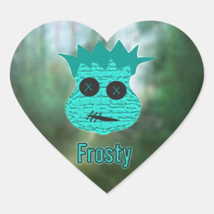 Voodoo Heads ~ Swamp Heart Sticker