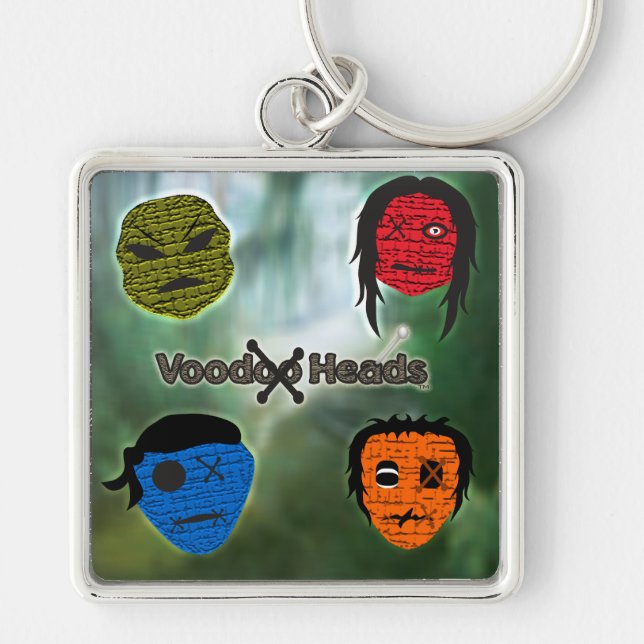 Voodoo Heads ~ Swamp Key Ring (Front)