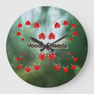 Voodoo Heads ~ Swamp Large Clock