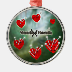 Voodoo Heads ~ Swamp Metal Tree Decoration