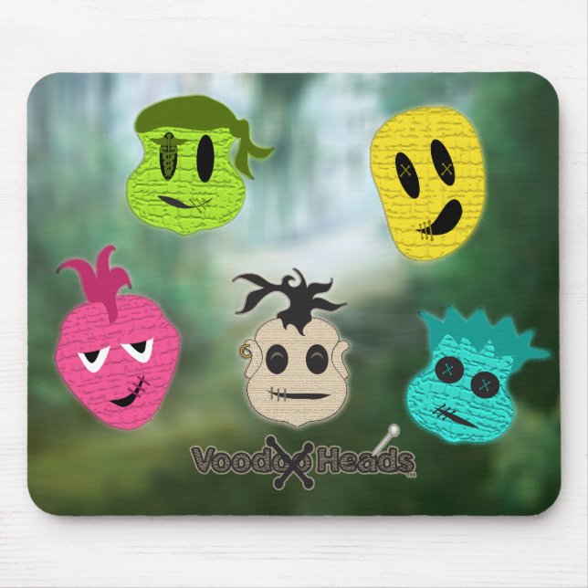 Voodoo Heads ~ Swamp Mouse Mat (Front)