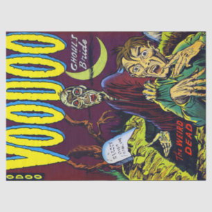 Voodoo Horror Comics Ghoul's Bride Decoupage Tissue Paper