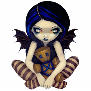 Voodoo In Blue gothic fairy photo sculpture