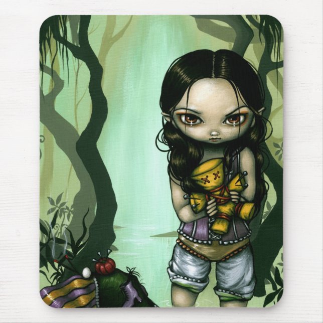 Voodoo in the Bayou gothic fairy Mousepad (Front)