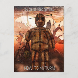 Voodoo-ing 1 "Head Games" FUNNY Postcard