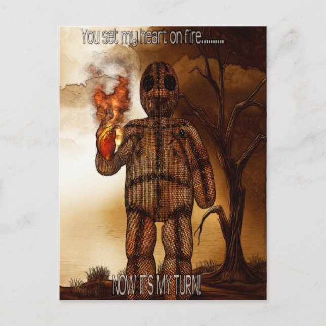 Voodoo-ing 2 "Hearts Afire" FUNNY Postcard (Front)