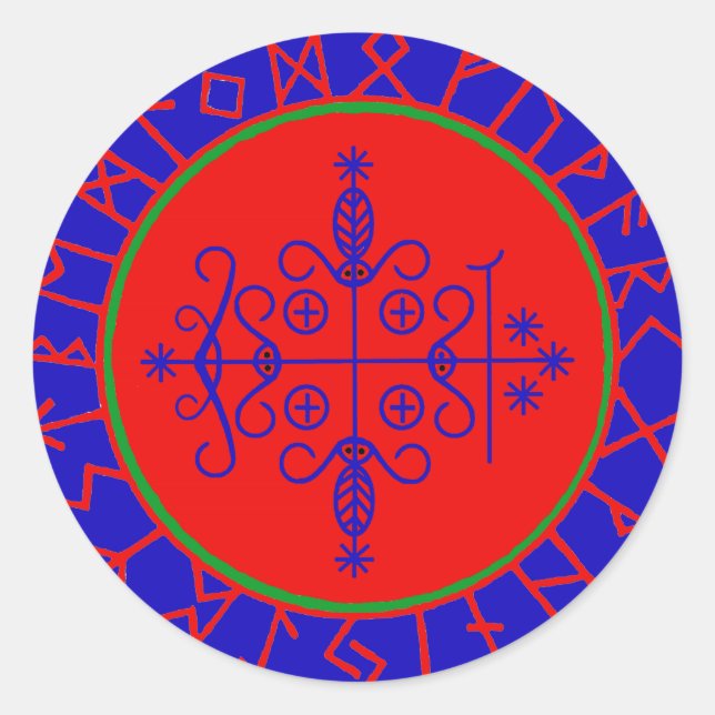 VooDoo Magik - Papa Legba Classic Round Sticker (Front)