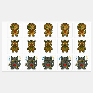 Voodoo Misfits – Sticker Pack of Plush Rebels