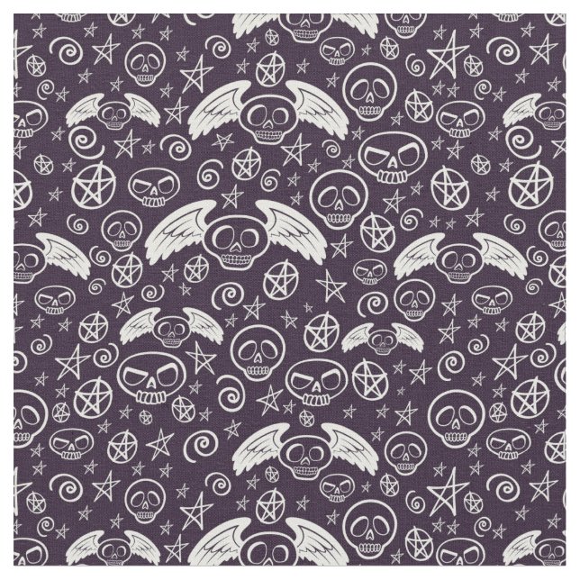 "Voodoo" Pattern Fabric (Close Up)