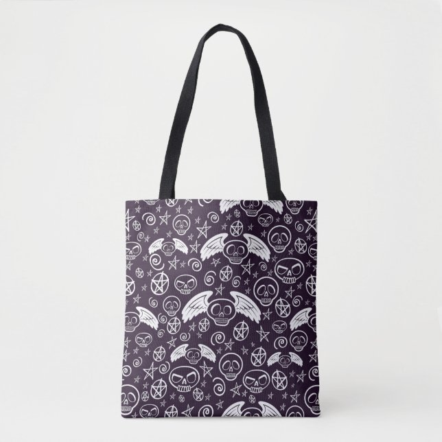 "Voodoo" Pattern Tote Bag (Front)