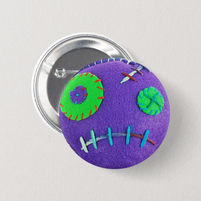 Voodoo Purple 6 Cm Round Badge (Front & Back)