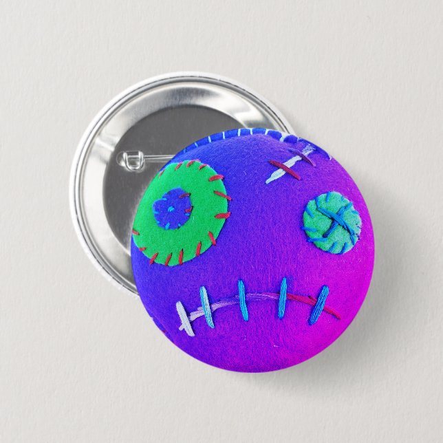 Voodoo Purple Acid 6 Cm Round Badge (Front & Back)