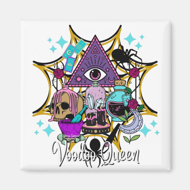 Voodoo Queen Magnet (Front)