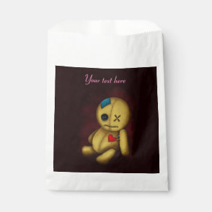 Voodoo Rag Doll with buttons Patches and Pins Favour Bags