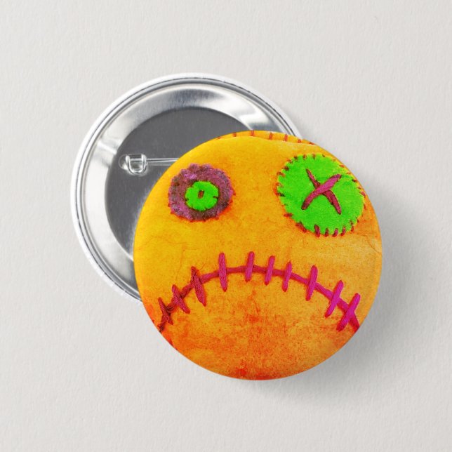 Voodoo Rusted Orange 6 Cm Round Badge (Front & Back)