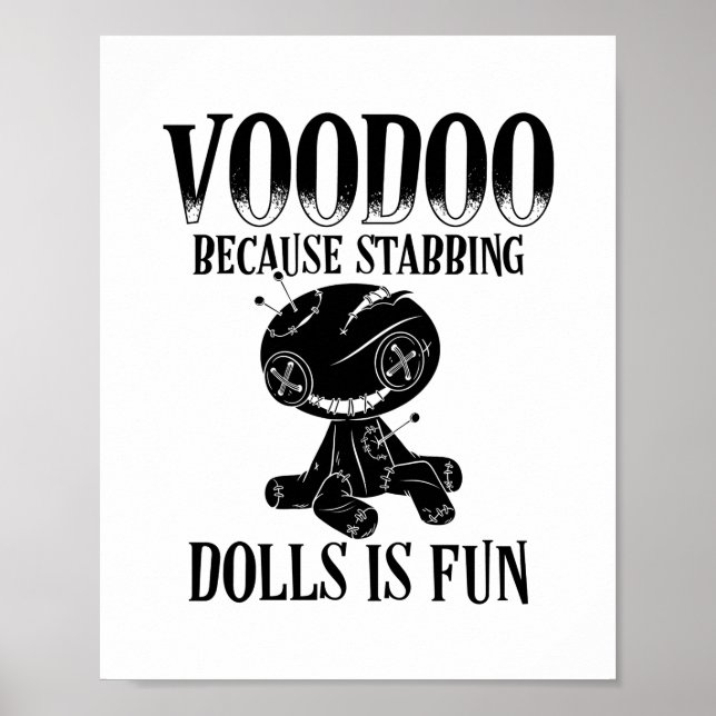 Voodoo Sayings | Voodoo Doll Magic Curse Gift Poster (Front)
