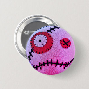 Voodoo Solvent Pink 6 Cm Round Badge