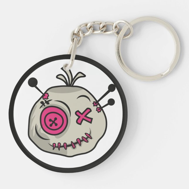 Voodoo Token Acrylic Keychain double-sided (Back)