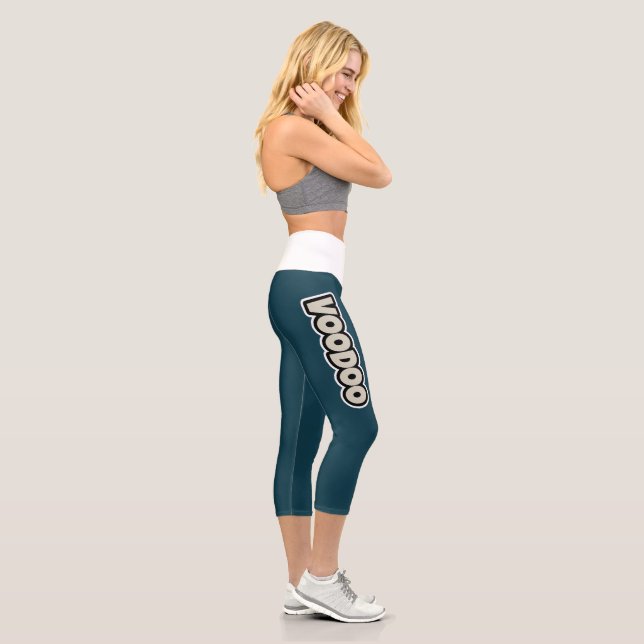 Voodoo Token High Waisted Yoga Capris (Right)