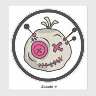 Voodoo Token Large 8" x 8"  Vinyl Sticker