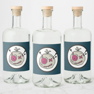 Voodoo Token Liquor Bottle Labels (4" x 3.5")