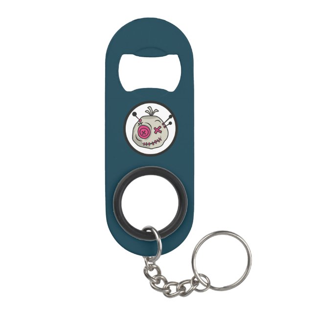 Voodoo Token Mini Bottle Opener With Keychain (Back)