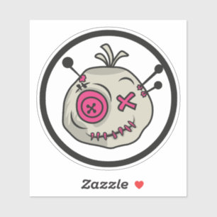 Voodoo Token Small 4" x 4" Vinyl Sticker