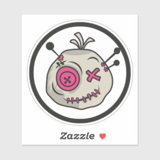 Voodoo Token Small 4" x 4" Vinyl Sticker