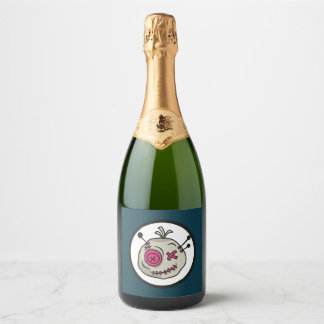 Voodoo Token Sparkling Wine Bottle Labels