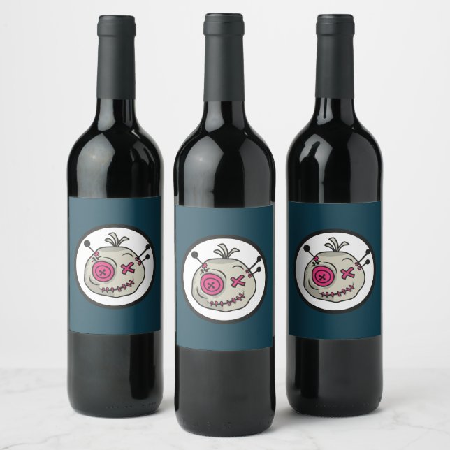 Voodoo Token Wine Bottle Label (8.9 cm x 10.2 cm) (Bottles)