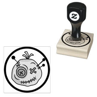 Voodoo Token Wood Art Stamp
