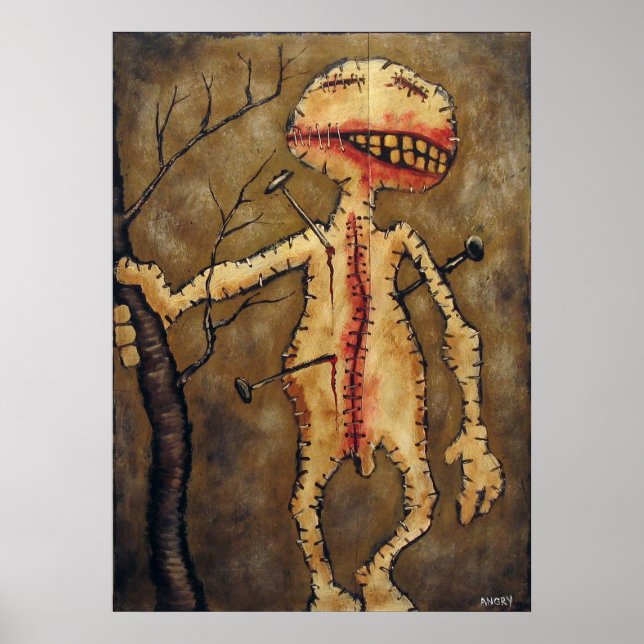 "Voodoo Town #11" poster Angry Johnny (Front)