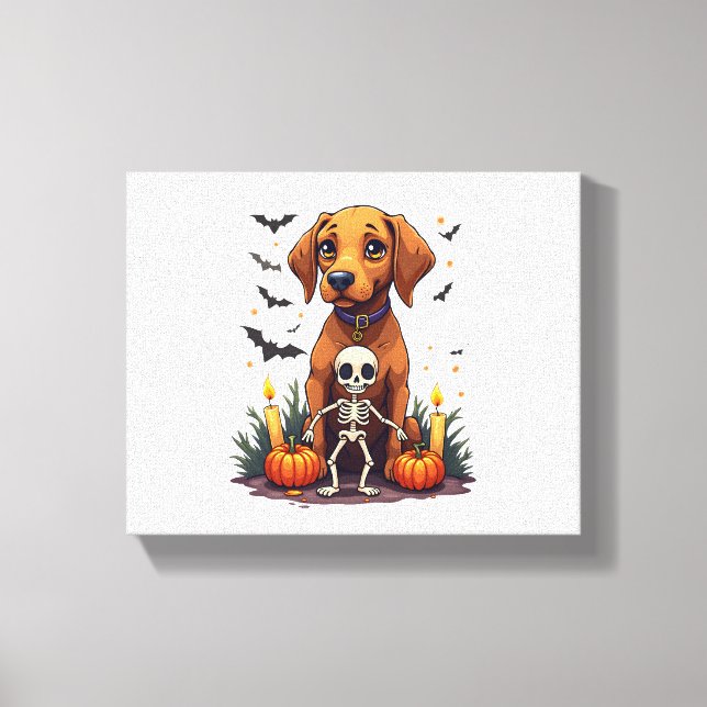 Voodoo Vizsla Dog Canvas Print (Front)