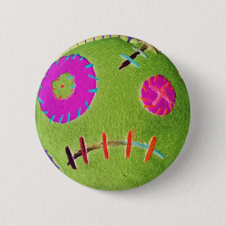 Voodoo Zombie Green 6 Cm Round Badge