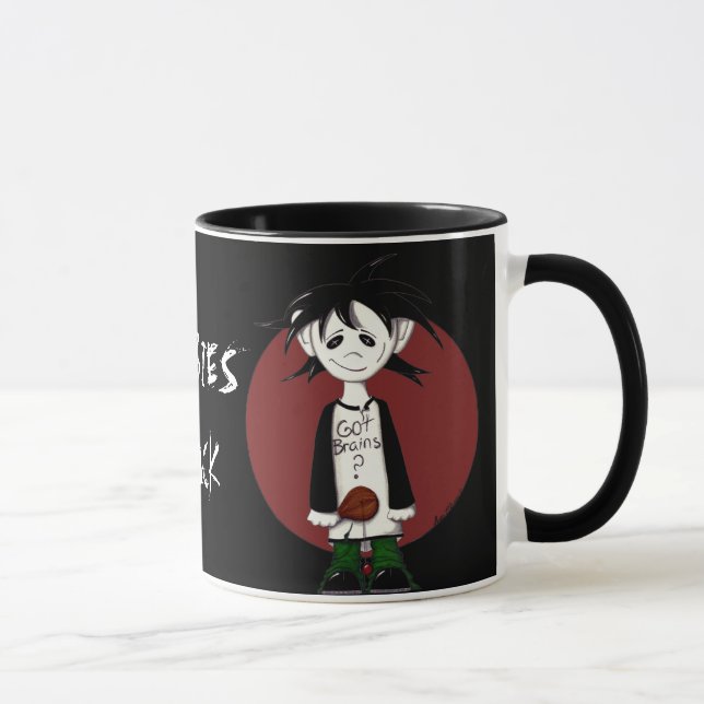 voodoo zombie, zombie boy, ZOMBIES  ROCK Mug (Right)