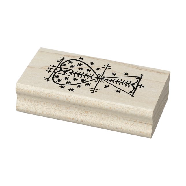VooDou Veve Symbol "As Above - So Below" Rubber Stamp (Stamp)