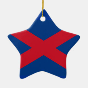 Voortrekker Flag Ceramic Tree Decoration
