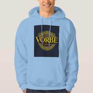 VORBE Fashion Gold Monogram Men's Premium Hoodie