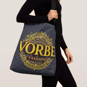VORBE Fashion Premium Gold Monogram Tote Bag
