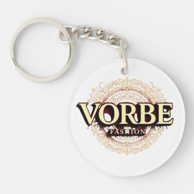 VORBE Fashion Round Keychain (Front)