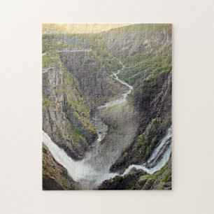 Voringsfossen waterfall in Norway jigsaw puzzle